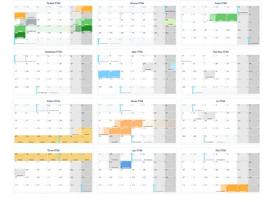 Printable Hebrew yearly calendar 5788