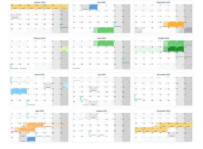 Printable yearly calendar 2028